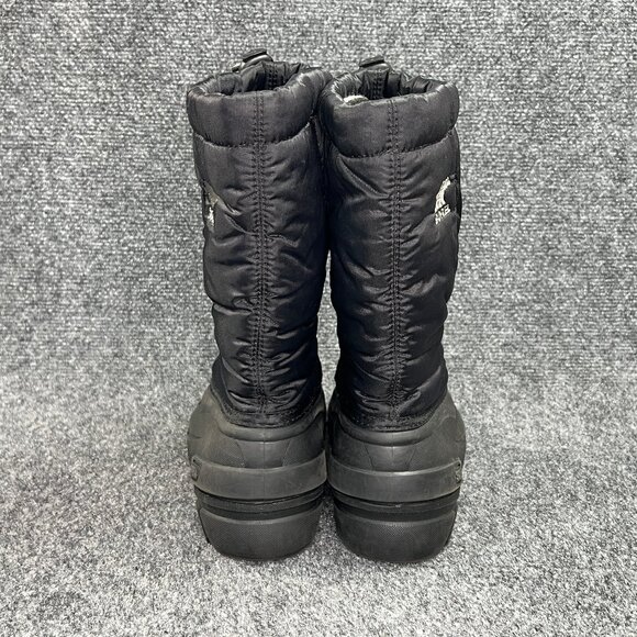 Sorel Winter Snow Boots Youth Size 5 Black Rubber Waterproof Outdoor Adventure - Picture 5 of 11